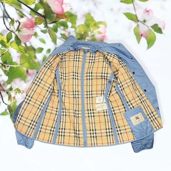 BLUE Quilted Jacket with Lining - Picture 5 of 10